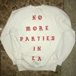 NO MORE PARTIES IN LA crewneck sweatshirt